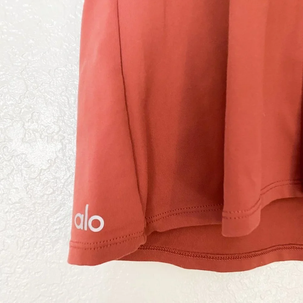 ☀️ ALO YOGA Yoga Workout Tank Top Pink Small Everyday Casual Mauve V Neck Boho